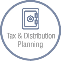 tax & distribution planning icon
